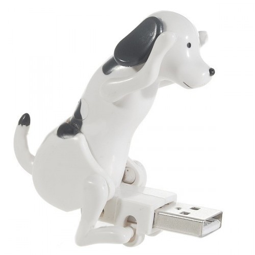 USB antistresový pes (černo bílý)