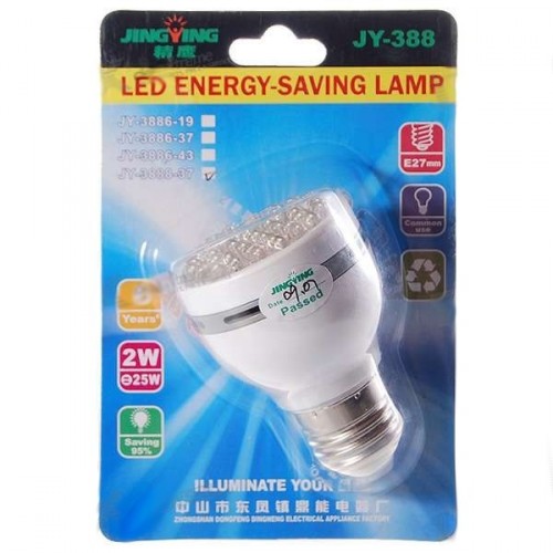 2W 37-LED Diodová úsporná žiarovka
