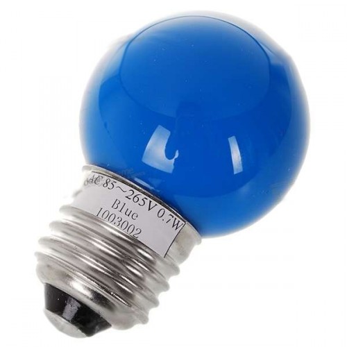 0,7W LED úsporná žiarovka - modré svetlo