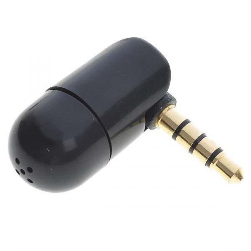 3,5 mm Mini mikrofón pre iPod / iPhone 2G/3G/3GS - čierny
