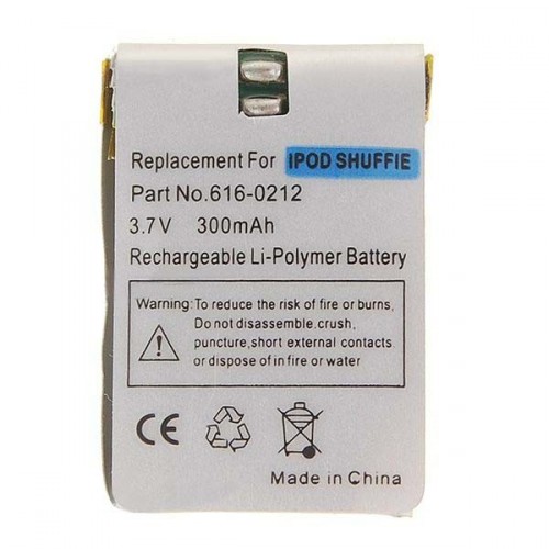 300mAh Lithiová baterie s nářadím pro iPod Shuffle