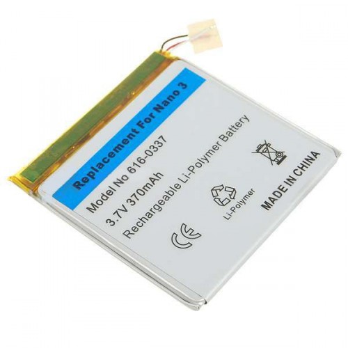 Náhradní 3.7V 370mAh Li-Pol baterie pro iPod Nano 3