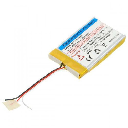 Náhradní 3.7V 400mAh Li-Pol baterie pro iPod Nano 1