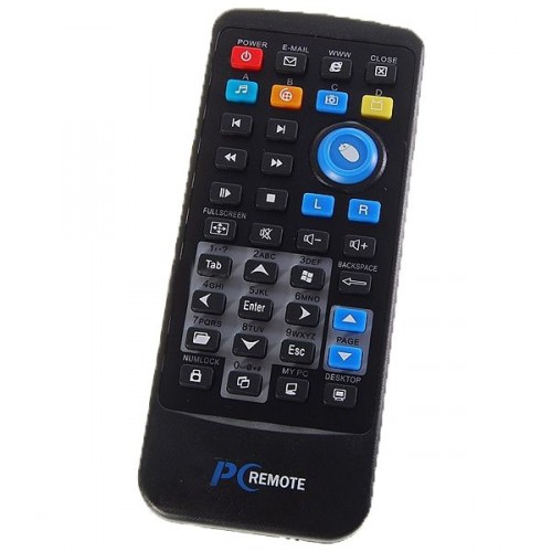 Multimediálne IR diaľkový ovládač s USB prijímačom pre PC