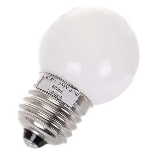 0,7 W LED úsporná žárovka - bílé světlo