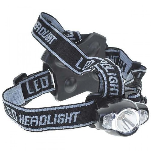 2-módová LED biela + fialová čelová lampa