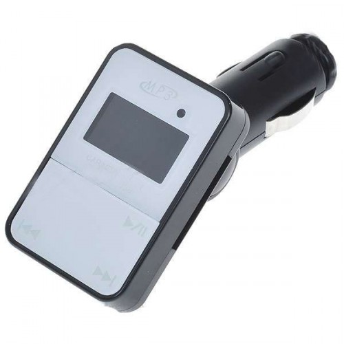MP3 prehrávač s USB / SD slotom, FM transmiterom a DO - čierno biely
