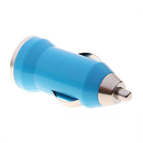 USB napájací adaptér autonabíjačka (modrá)