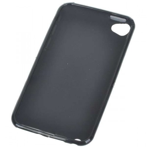Ochranný plastový zadný kryt pre iPod Touch 4 - čierny