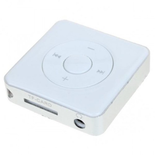 Štýlový Mini MP3 prehrávač - biely