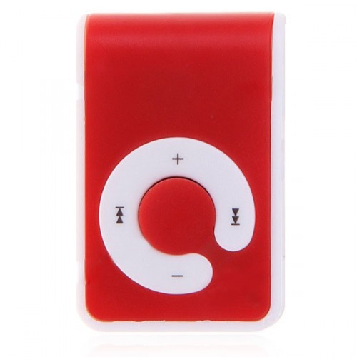 MP3 prehrávač s Micro SD - červený