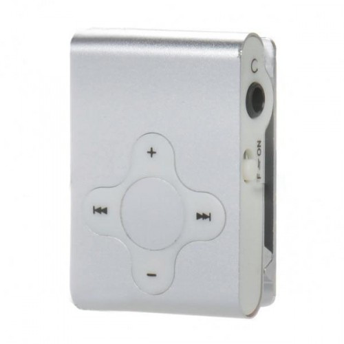 MP3 prehrávač s Micro SD - strieborný