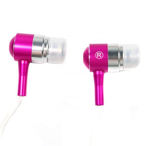Trendy rúžové slúchadlá pre iPod a MP3
