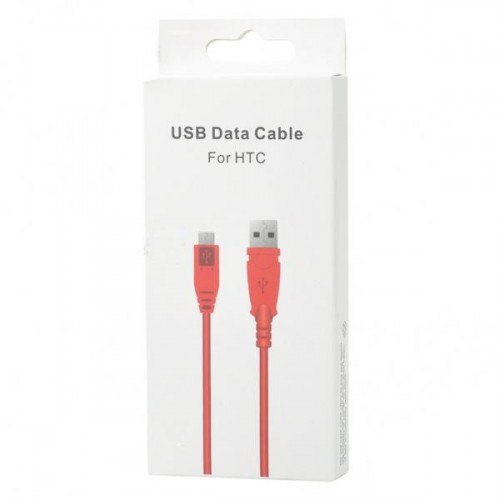USB na Micro USB nabíjací/dátový kábel pre mobilné telefóny - červený (95 cm)