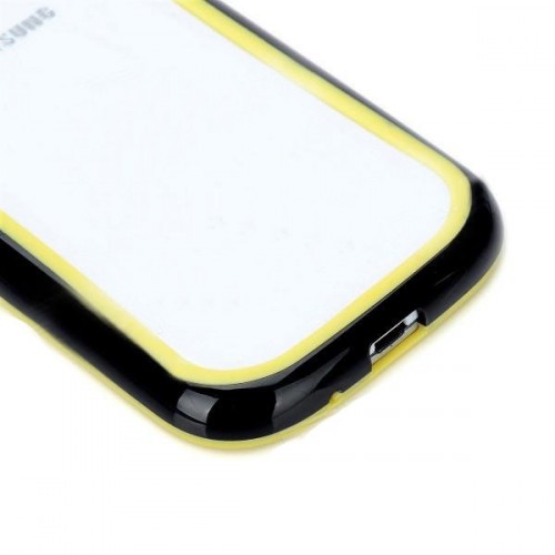 Ochranný rám silikón+plast pre Samsung i9300 Galaxy S III čierny