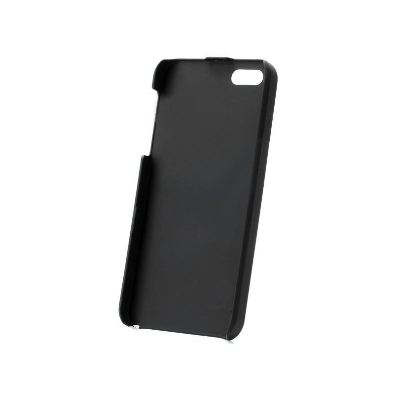 Ochranný hliníkový zadný kryt pre iPhone 5 čierno-strieborný