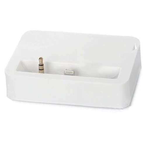 Dokovací stanice pro iPhone 5 s 3.5mm jackem - bílá
