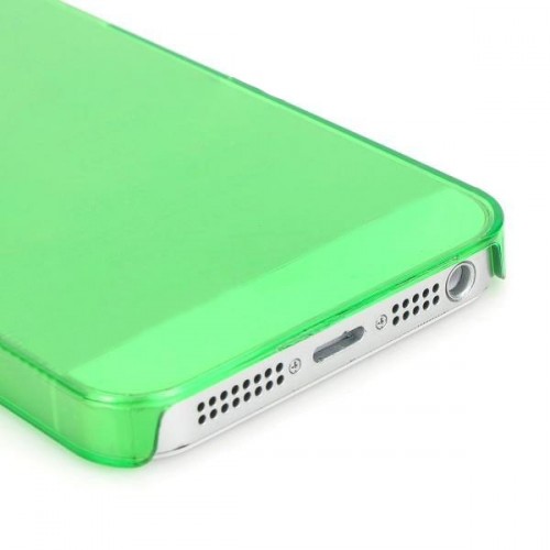 Ochranný zadní kryt pro iPhone 5 - průsvitná zelená