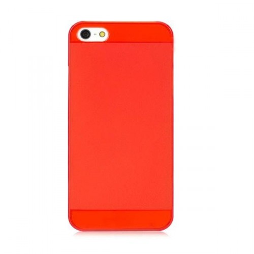Ochranný zadní kryt pro iPhone 5 - průsvitná červená