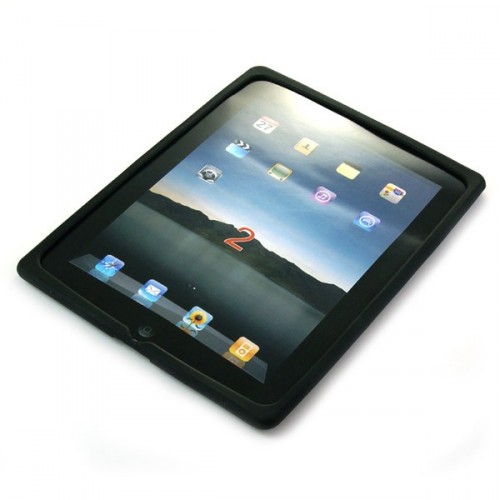 ﻿Extra tenký silikónový obal pre iPad 2 - čierny
