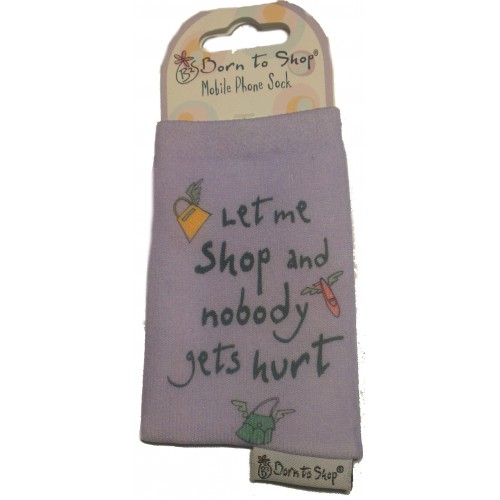 Ponožka na mobil Born to Shop