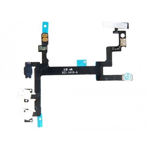 Power Switch Flex kábel pre iPhone 5 - čierny - náhradný diel
