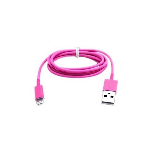 Kabel Lightning to USB 1m růžový
