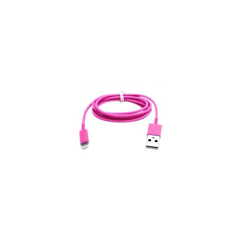 Kábel Lightning to USB 1m rúžový