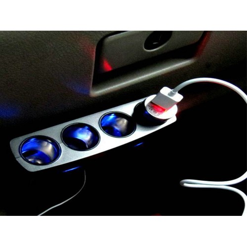 4 - rozbočovač autozásuvky s vypínačom na každú zásuvku a s USB portom