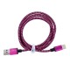 Ružovo čierny kábel USB 2.0 - USB-C 3.1 1m