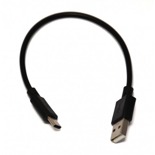 Kábel USB 3.1 Typ C-USB2.0 A 20cm čierny