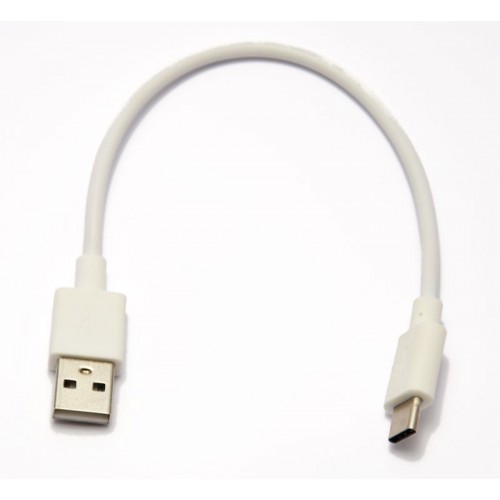 Kábel USB 3.1 Typ C-USB2.0 A 20cm biely