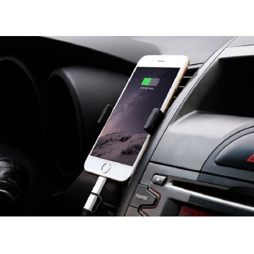 Biely univerzálny otočný držiak do auta pre mobil, smartphone, pda, mp4, gps