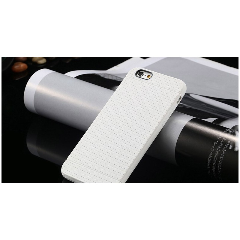 Biely silikónový zadný kryt pre iPhone 6 Plus