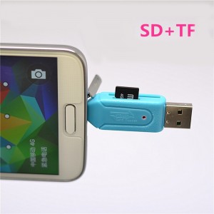2v1 USB 2.0/microUSB SD/microSD čítačka kariet pre PC/Smartfón