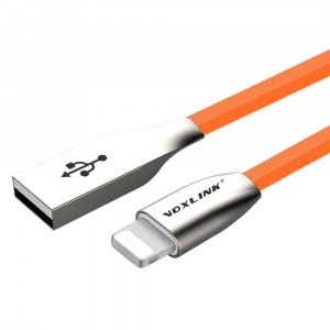 VOXLINK 3m USB / LIGHTNING oranžový kabel