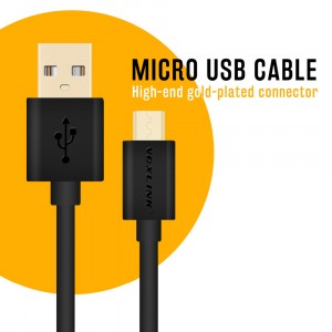 1m VOXLINK USB / microUSB kabel černý