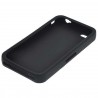 ﻿Ochranné silikónové puzdro pre Apple iPhone 4 - čierne