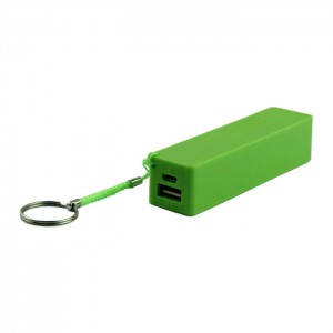USB Power Banka na 1x 18650 baterii zelená