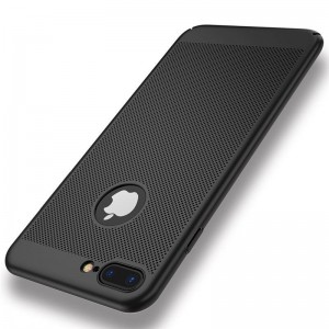iPhone 7/8 zadný MESH kryt čierny