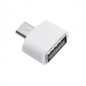 USB / microUSB OTG adaptér bílý