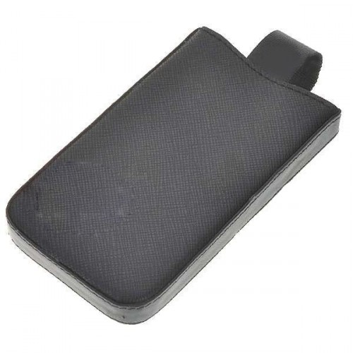 Ochranné puzdro so zaisťovacím popruhom pre iPhone 4 - čierne