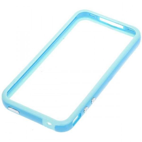Štýlový Ochranný rám pre iPhone 4 - modrý